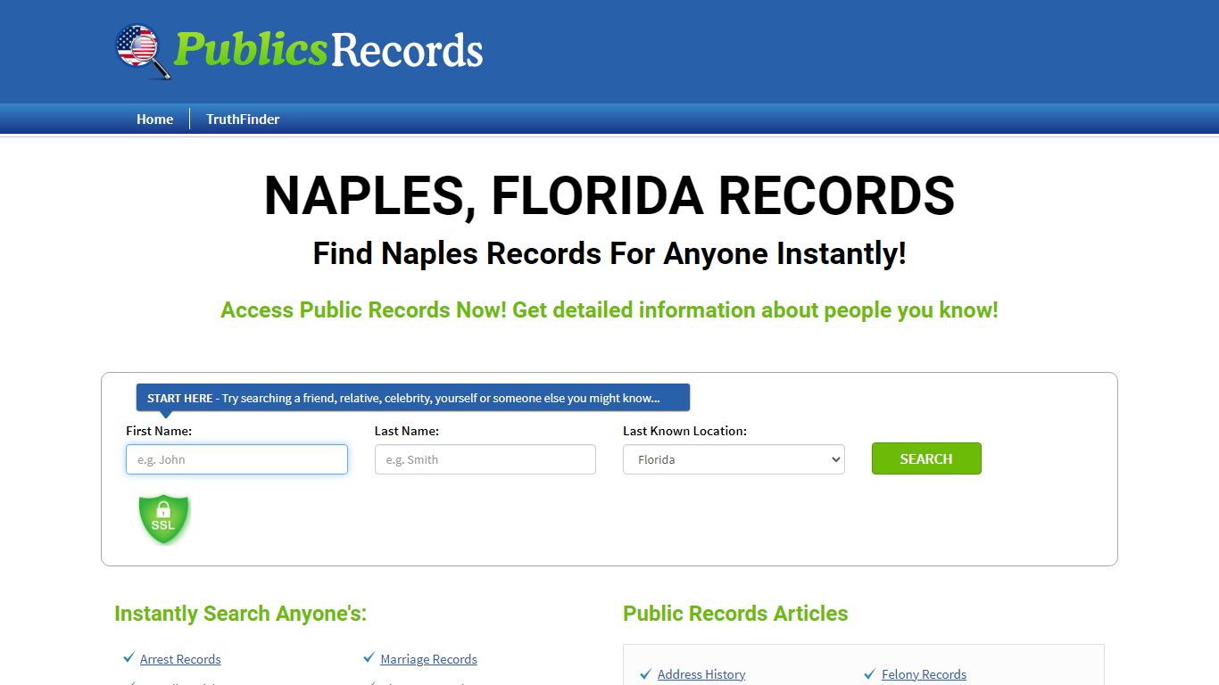 Find Naples, Florida Records!